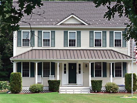 porch off house metal roof|metal porch roofs residential.